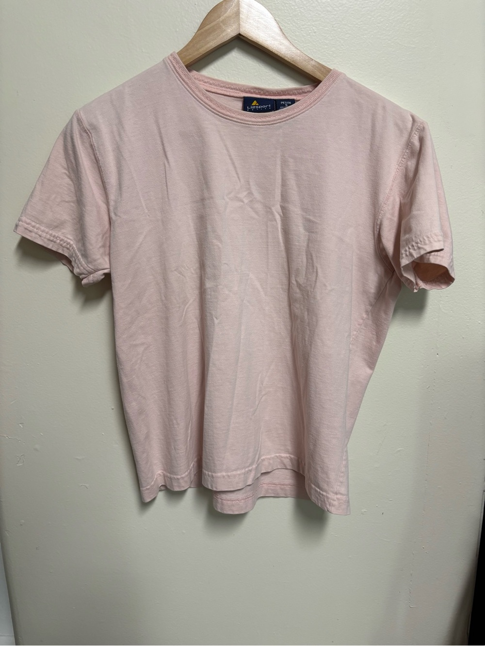 Everyday Crewneck Tee in Pale Pink